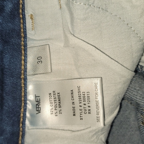 Vervet boutique women's Blue Distressed jeans Pants Size 30 - Picture 5 of 5